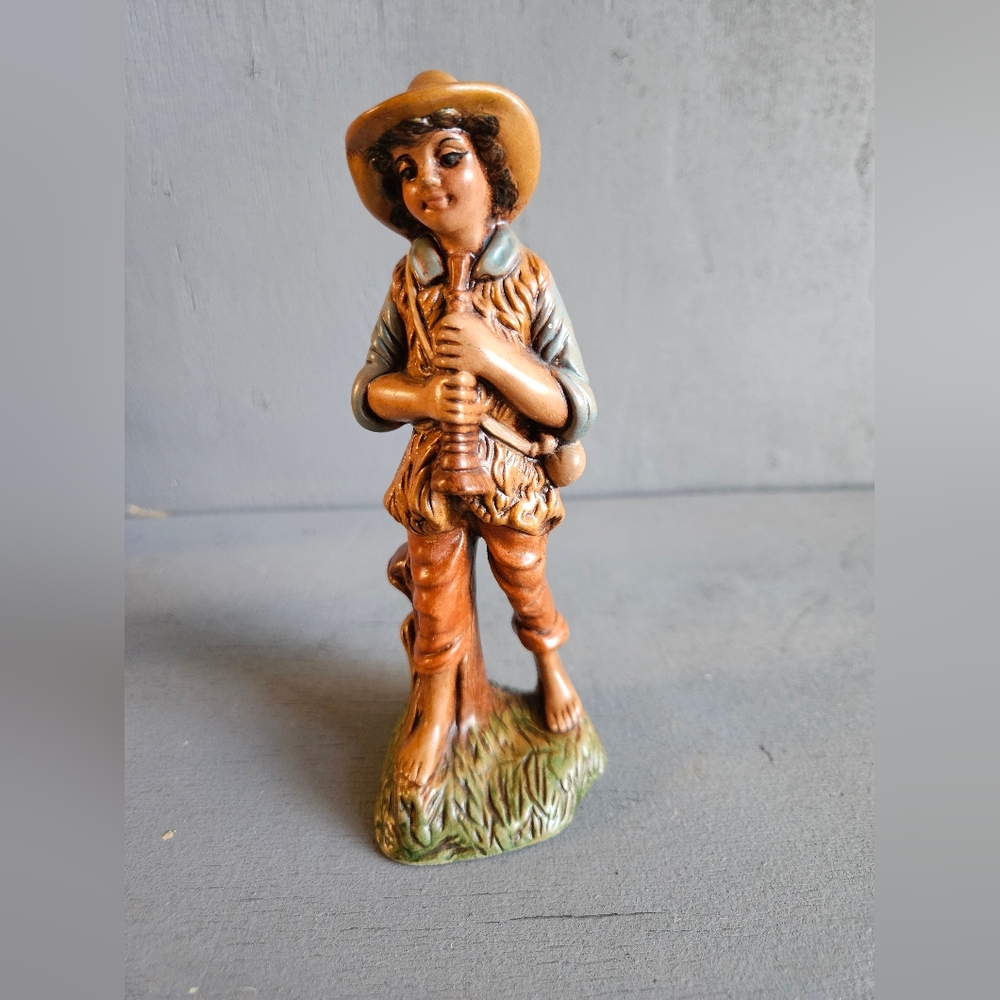 Atlantic‎ Mold Vintage 1977 Nativity Boy Flute Christmas Vintage